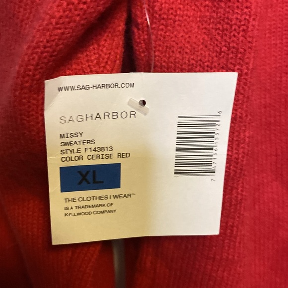 Sag harbor red sweater nwt - Picture 5 of 7